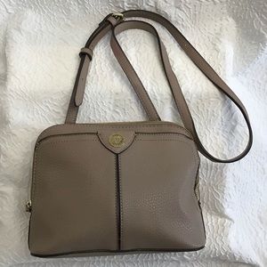 Anne Klein Light Brown/Tan Crossbody Handbag.